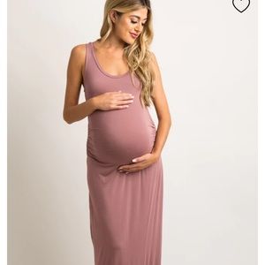 Brand New With Tags Mauve Maternity Maxi Dress Size Large
